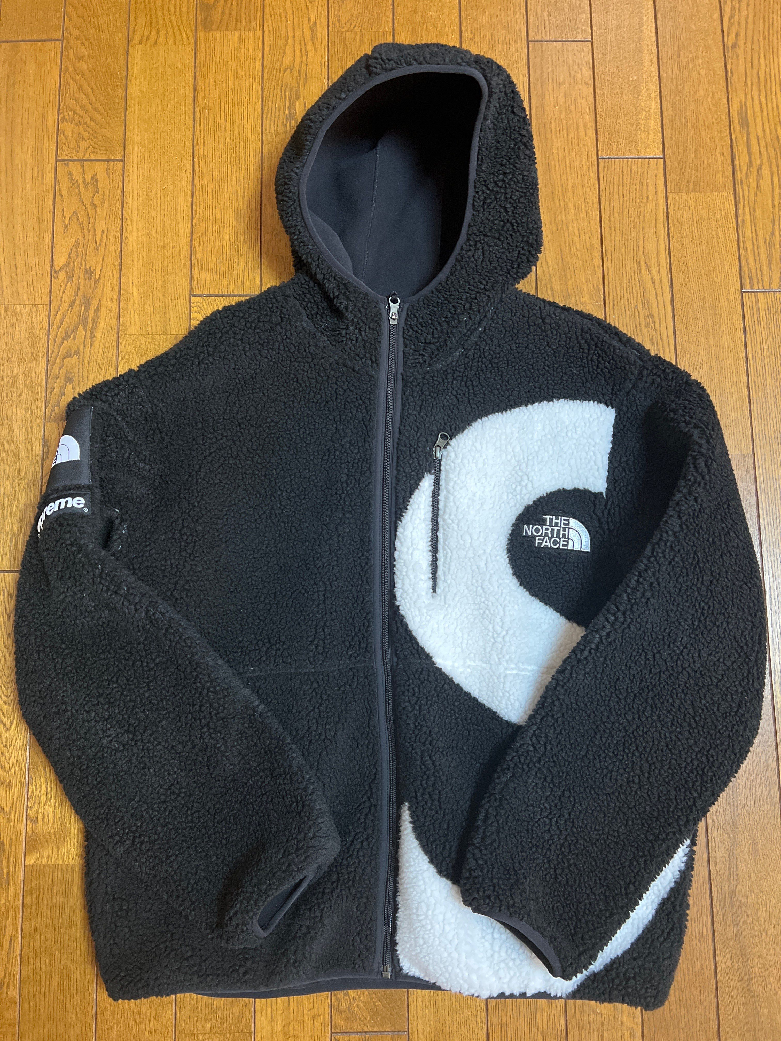 Supreme x The North Face S Logo Hooded Fleece Jacket "Black"