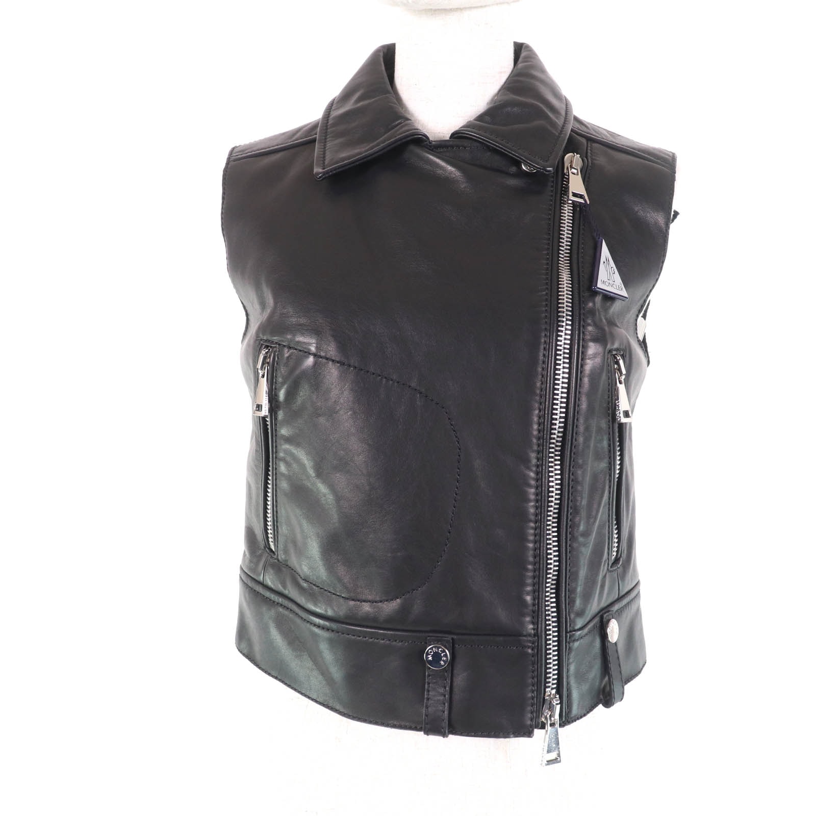 未使用品 モンクレール
 ダウンベスト RODEIA ブラック レディース 0