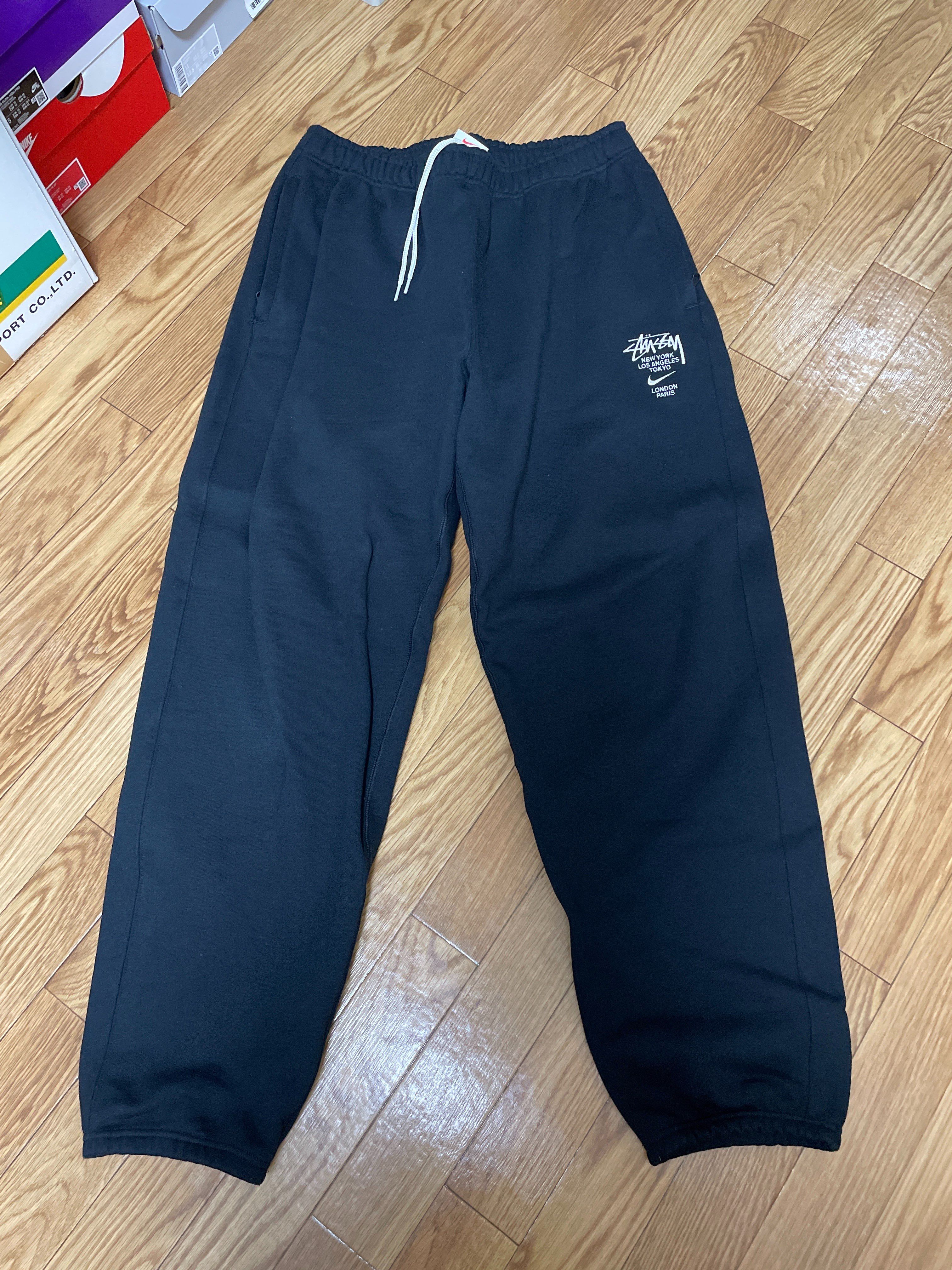 Nike x Stussy International Sweatpants (US Size) "Black" DC4227-010