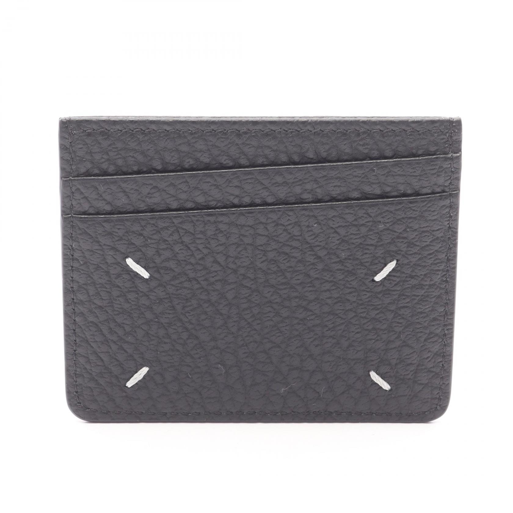 メゾン マルジェラ Maison Margiela カードケース アクセサリー レザー メンズ レディース ブラック系 SA1VX0006P4455T8013 【新品】