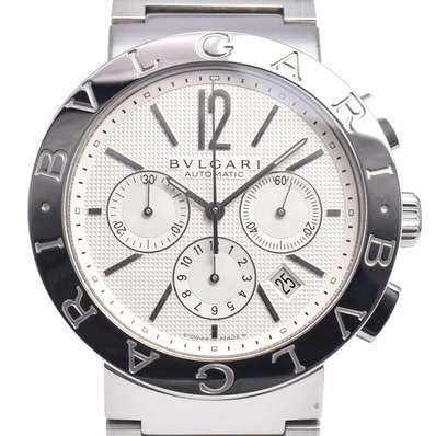 ブルガリ BVLGARI BB42SSCH/BB42WSSDCH ブルガリブルガリ クロノグラフ デイト ホワイト 自動巻き メンズ 腕時計 A#149161