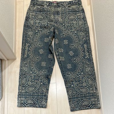Supreme Bandana Jacquard Baggy Jean "Blue"