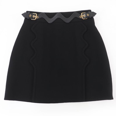 未使用品 ルイヴィトン ミニスカート ブラック レディース 34