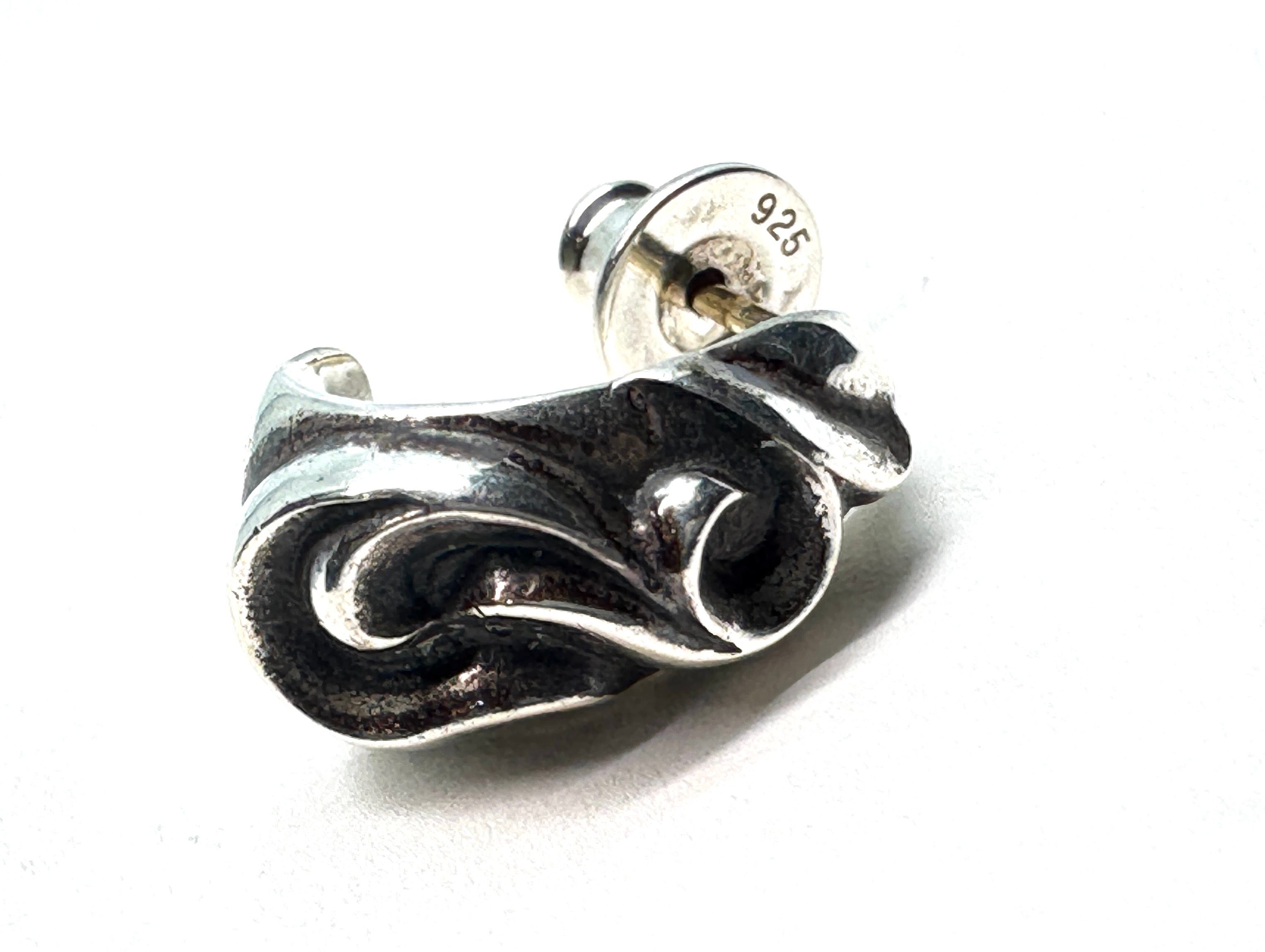 クロムハーツ CARVED TEARDROP/カーブドティアドロップ シルバーピアス