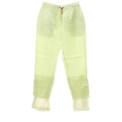 【中古】トーガ TOGA アセテート イージーパンツ ライムグリーン系【サイズ36】【レディース】