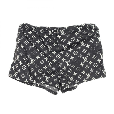 ルイ・ヴィトン LOUIS VUITTON モノグラム ショートパンツ パンツ 衣料品 ボトムス ナイロン レディース ブラック系 / ホワイト系 RW201W DFU FIPA12 【中古】