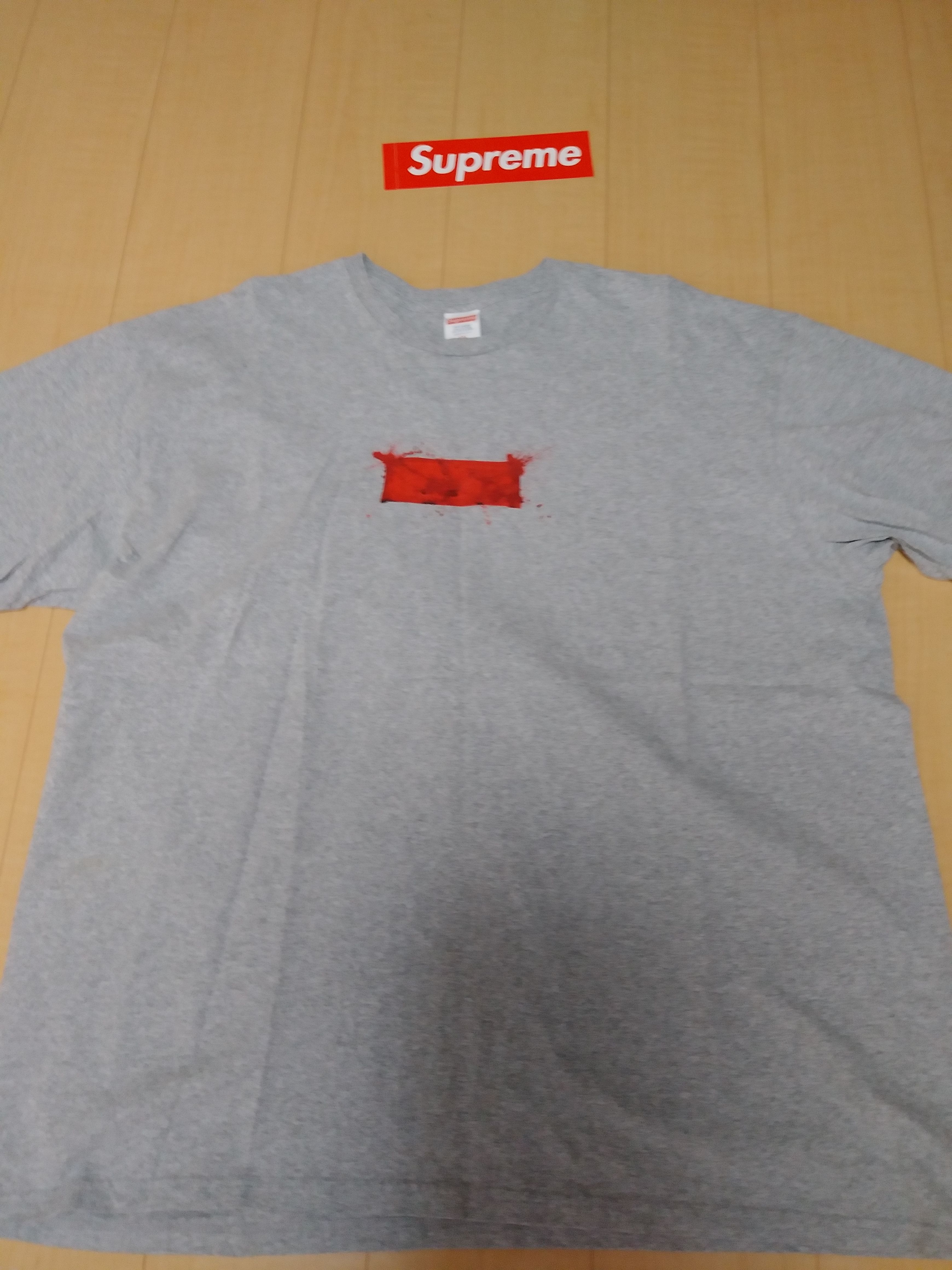 Supreme Ralph Steadman Box Logo Tee "Grey"
