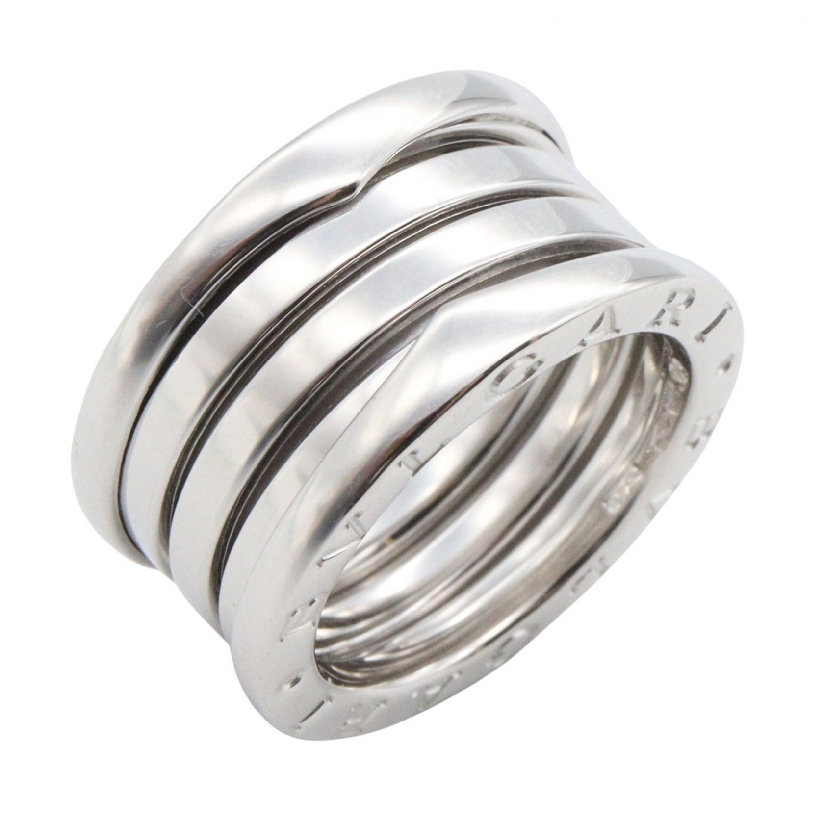 ブルガリ BVLGARI B-zero1 ビーゼロワン リング 4バンド リング・指輪 ジュエリー K18WG(ホワイトゴールド) メンズ レディース シルバー系 【中古】