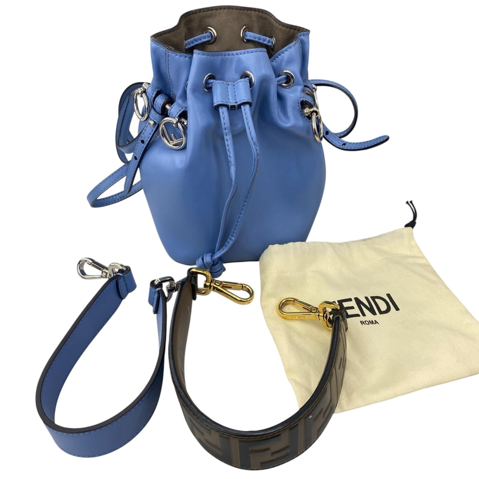186005 FENDI フェンディ FENDI ミニモントレゾール 8BS010  ブルー レディース