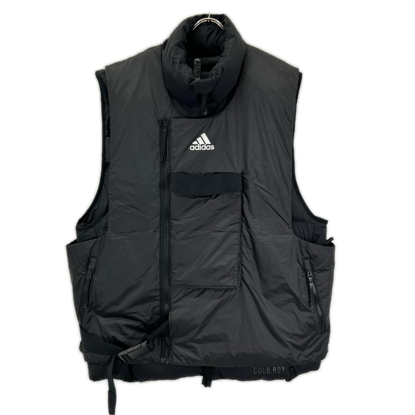 アディダス FT2417 ブラック DOWN VEST COLD READY レイヤードダウンベスト L