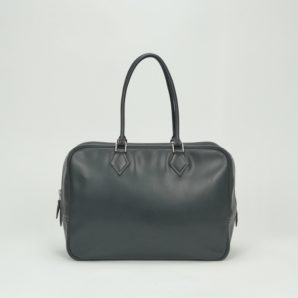 エルメス HERMES プリュム32 プリュム 32 バッグ トートバッグ リセ グラファイト Graphite グレーGray シルバー金具 ハンドバッグ