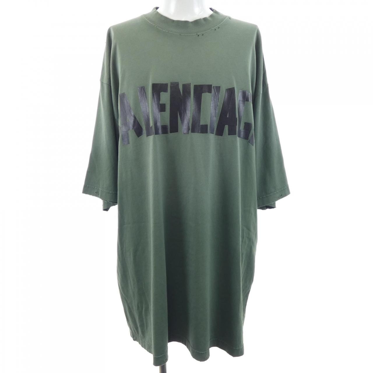バレンシアガ BALENCIAGA New Tape Type Tシャツ ミディアムフィット 739784 TQVQ8 UNISEX Tシャツ