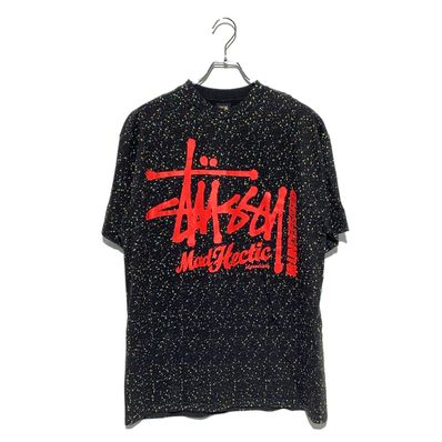 STUSSY MAD HECTIC UNDEFETED COLLAB TEE Black