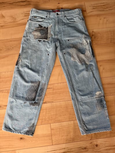 Supreme Nate Lowman Double Knee Painter Pant "Denim"