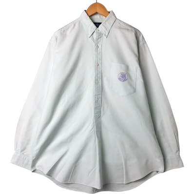 古着 ラルフローレン Ralph Lauren ハーフボタン 長袖 ボタンダウンシャツ メンズL相当/eaa509377