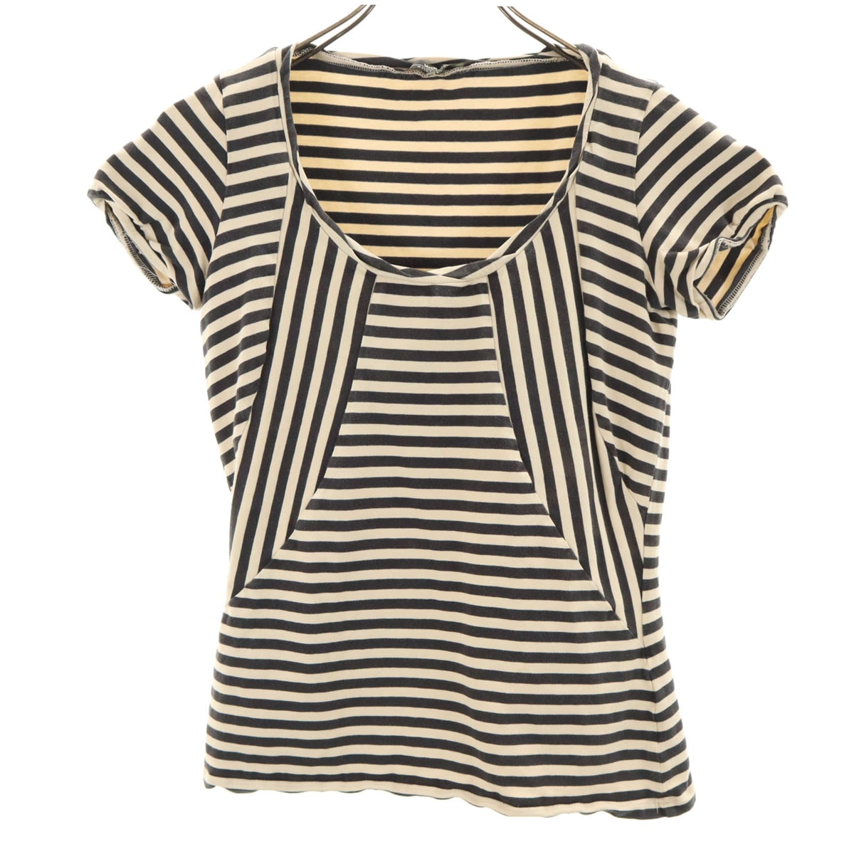 MAX MARA WEEK END LINE マックスマーラウィークエンドライン ボーダー柄 半袖 カットソー M アイボリー