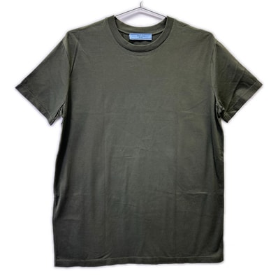 プラダ 19年製 135520 カーキ コットンTシャツ L