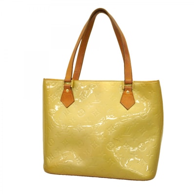 【6dc2992】ルイヴィトン トートバッグ ヴェルニ ヒューストン M91053 グリ【中古】レディース