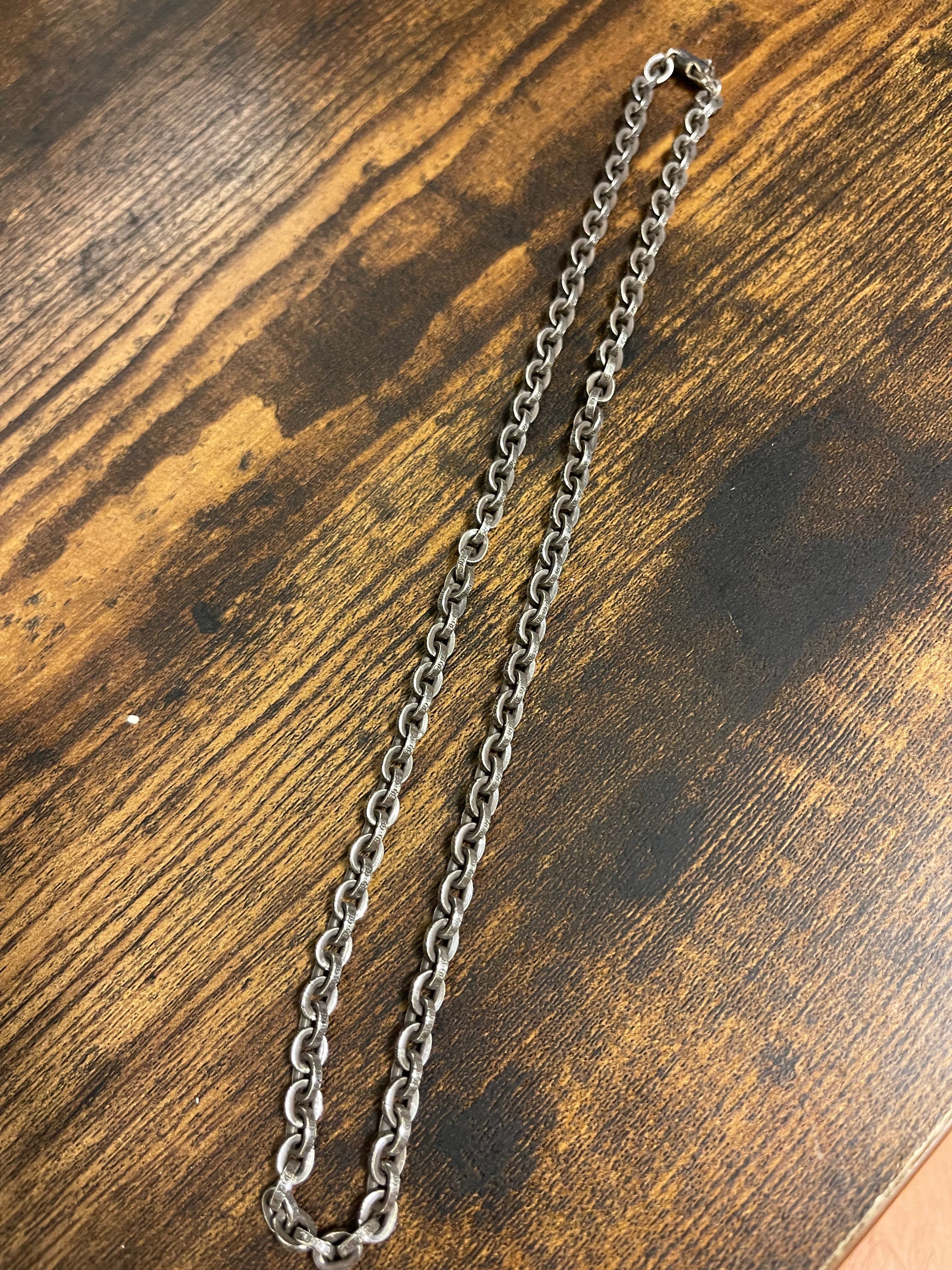 Chrome Hearts Paper Chain Necklace 45cm (18inch) "Silver"