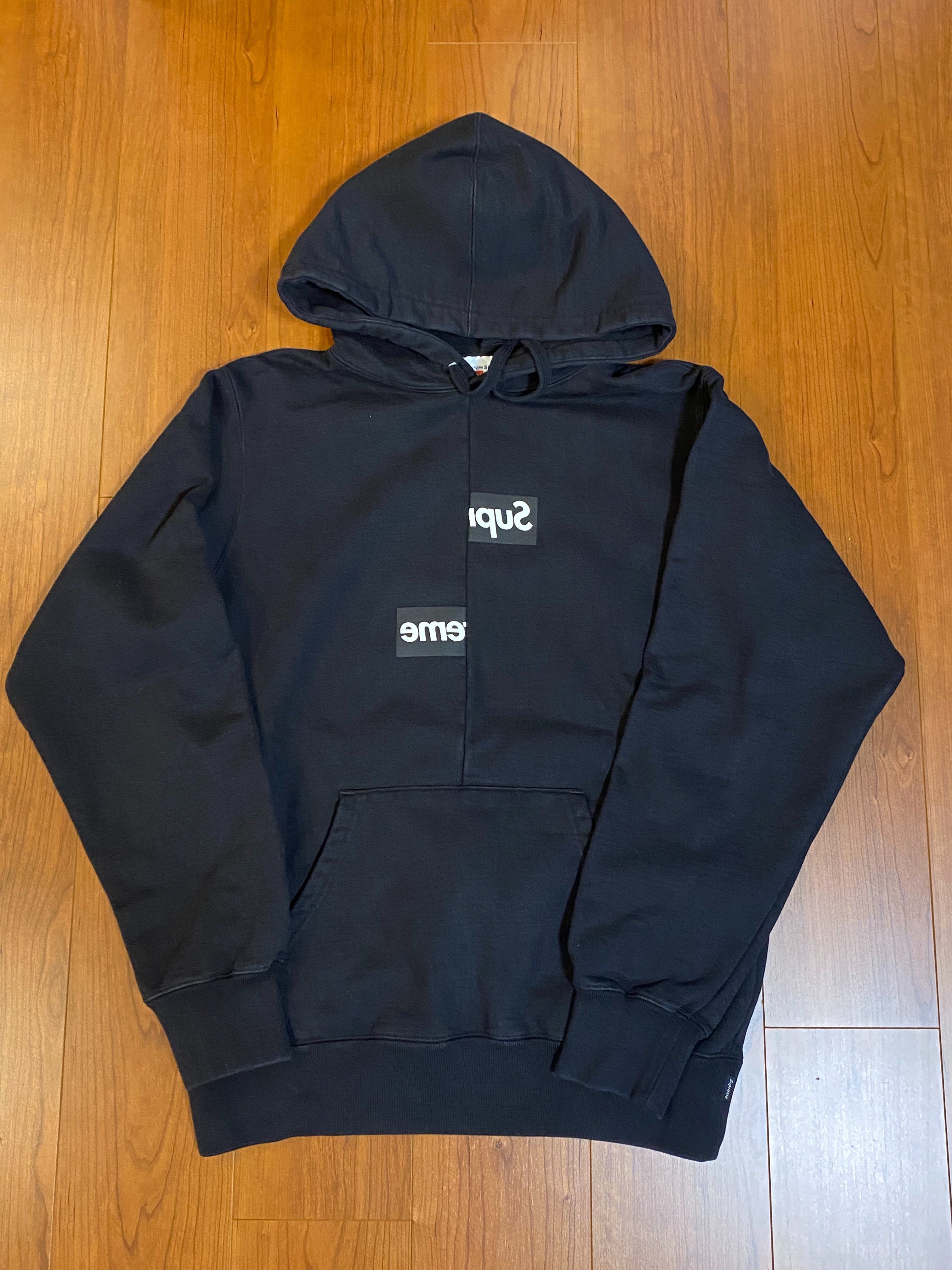 Supreme / Comme des Garçons SHIRT® Split Box Logo Hooded Sweatshirt "Black"