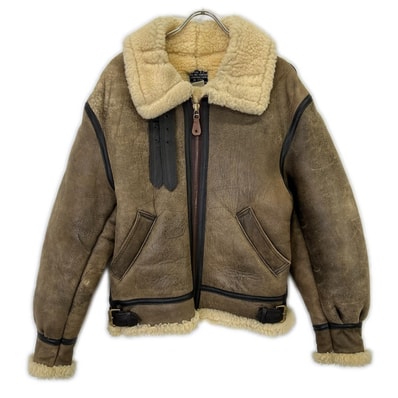アヴィレックス ブラウン B-3 33H5595 ムートンフライトジャケット 36