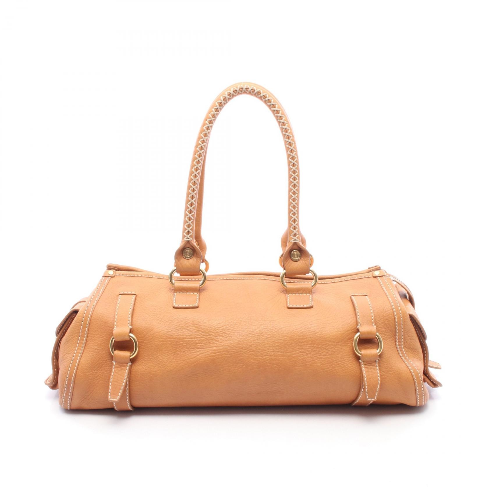 セリーヌ CELINE ショルダーバッグ バッグ レザー レディース ブラウン系 【中古】
