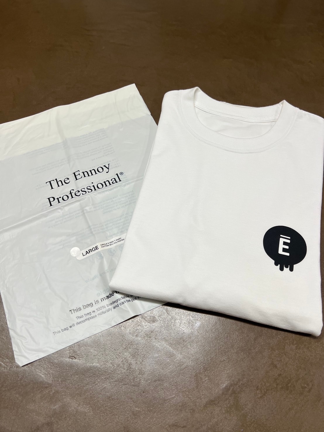 ENNOY Circle Ē Drip T-Shirt "White"