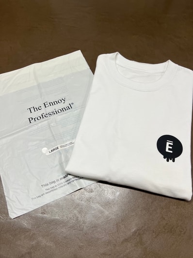 ENNOY Circle Ē Drip T-Shirt "White"