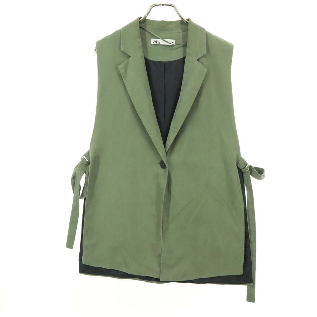 ZARA ザラ ノースリーブ ベスト S カーキ