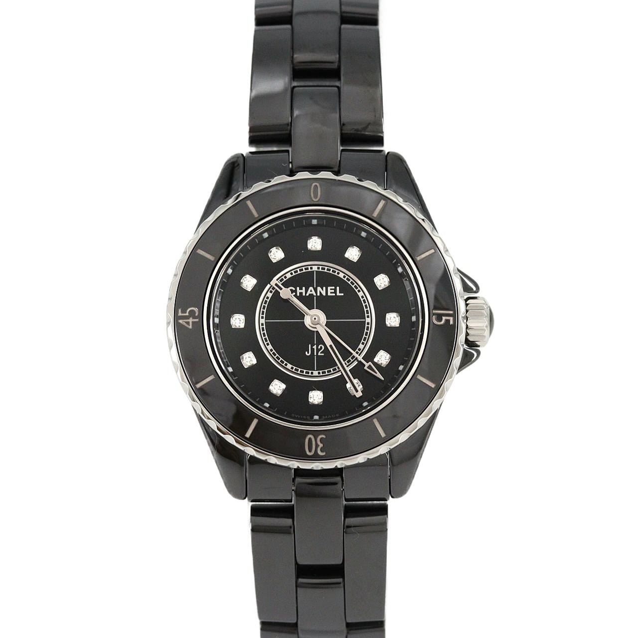 【新品】シャネル J12 28mm セラミック・12P H10135 セラミック クォーツ
