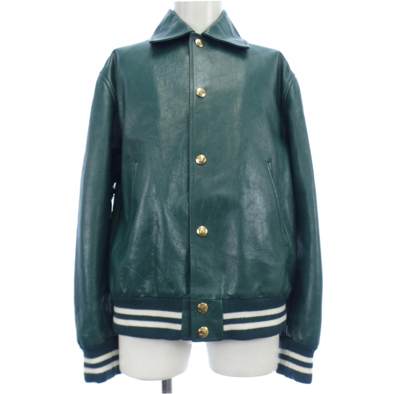 C (やや傷や汚れあり)】セリーヌ CELINE レザージャケット 36の中古