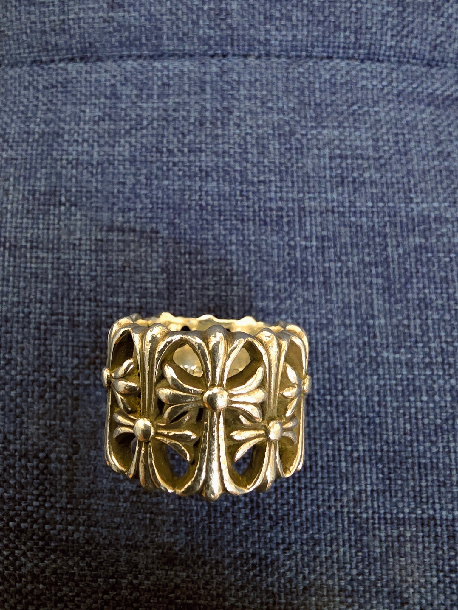 Chrome Hearts Cemetery Cross RIng "Silver"