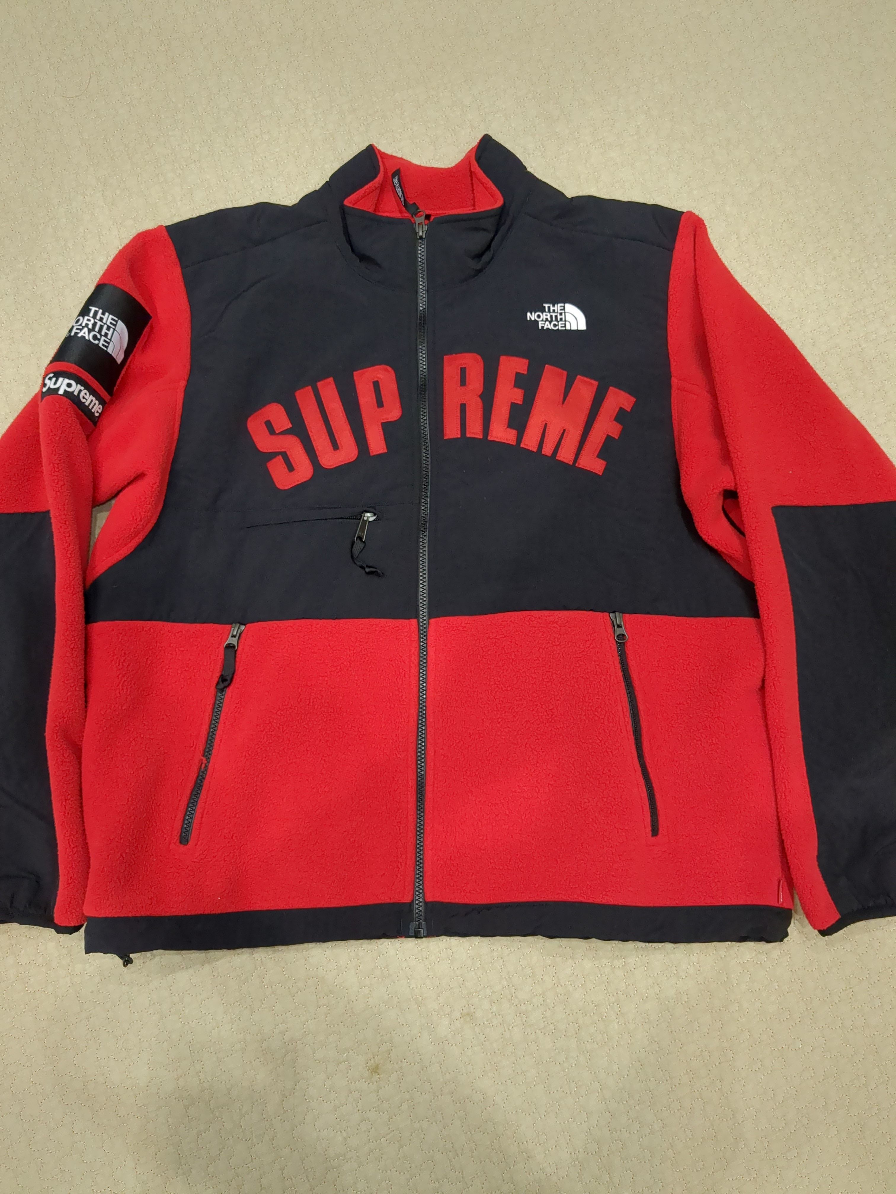 Supreme x The North Face Arc Logo Denali Fleece Jacket "Red"