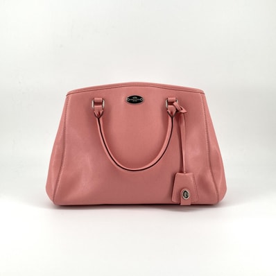 COACH(コーチ) スモールマーゴット レザー ロゴプレート F34067 ハンドバッグ ピンク