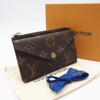 美品 LOUIS VUITTON ルイ・ヴィトン モノグラム ポルトカルトレクトヴェルソ M69431 カードケース ブラウン ベージュ コーティングキャンバス レディース