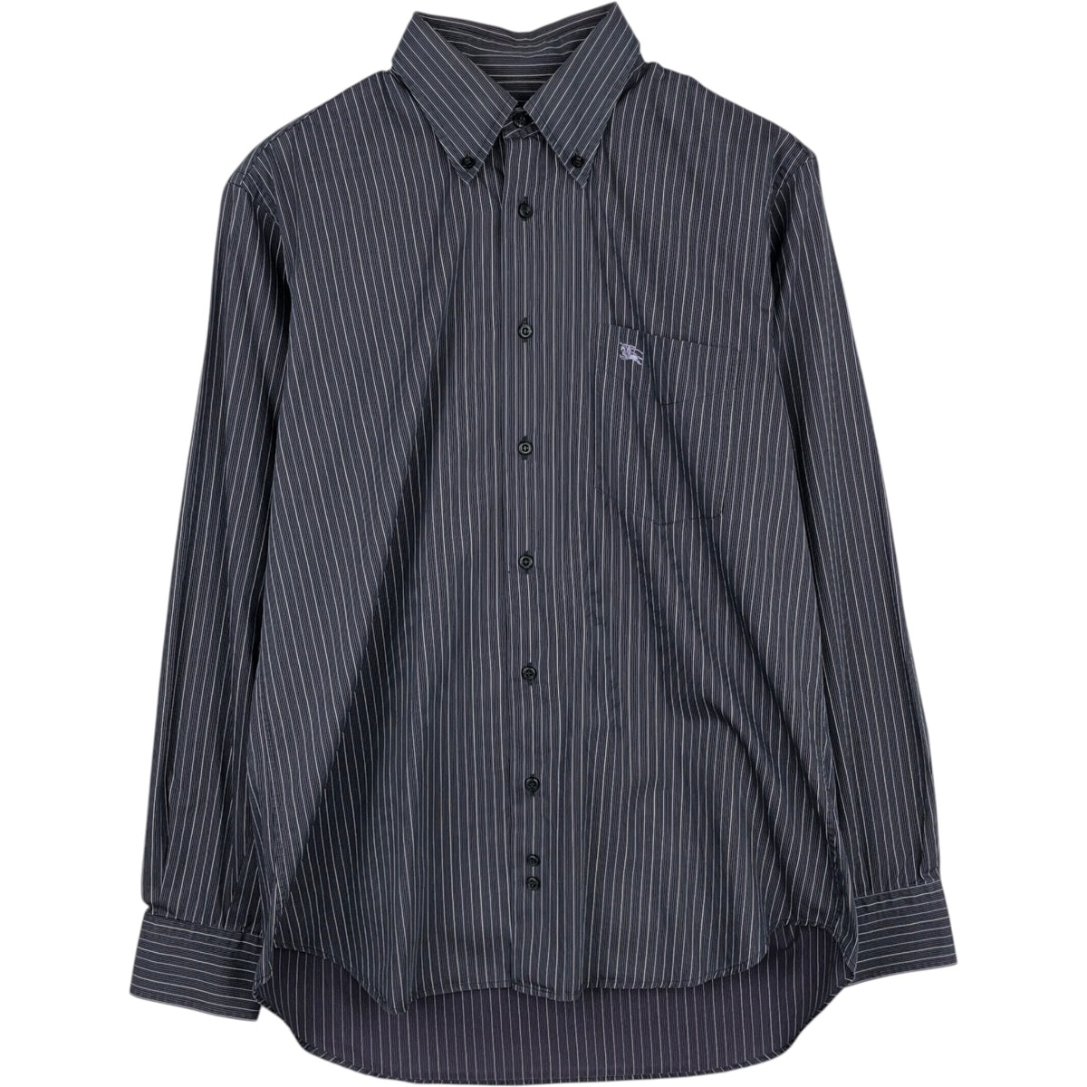 古着 バーバリー Burberry's LONDON ストライプ柄 長袖 ボタンダウンストライプシャツ メンズM相当/eaa633115