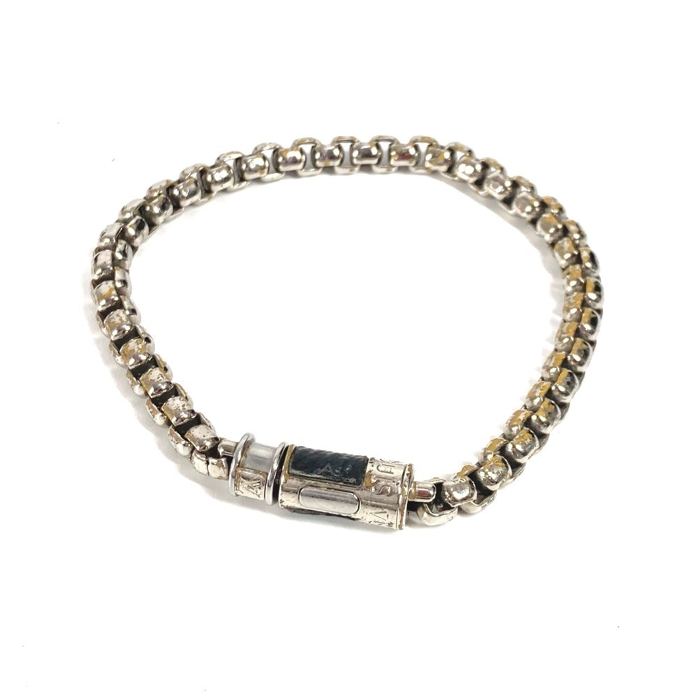 ルイヴィトン LOUIS VUITTON ブレスレットチェーン M63107 モノグラムエクリプス アクセサリー バングル ブレスレット メタル ブラック