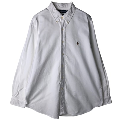 古着 ラルフローレン Ralph Lauren CLASSIC FIT 長袖 ボタンダウンシャツ メンズXL相当/eaa611375