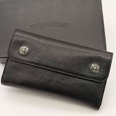Chrome Hearts Wave Wallet Leather "Black"