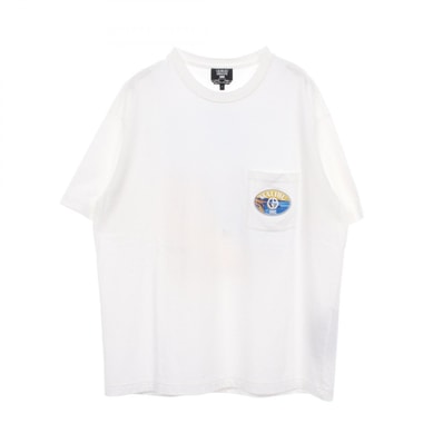 ジョルジオアルマーニ GIORGIO ARMANI GIORGIO ARMANI × KITH MALIBU マリブ 半袖Tシャツ 衣料品 トップス コットン メンズ ホワイト系 【中古】