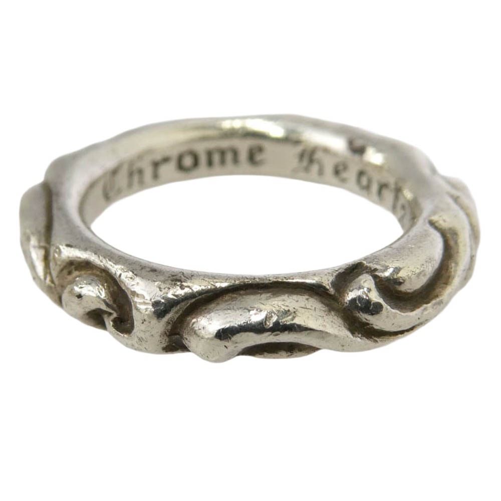 CHROME HEARTS クロムハーツ(原本無) SCRL BAND スクロールバンド リング シルバー系 15号【中古】