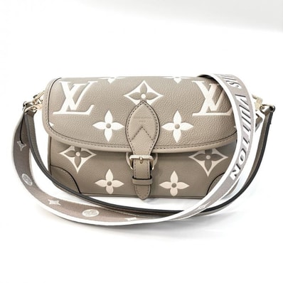 ルイ・ヴィトン LOUIS VUITTON ディアヌ バイカラーアンプラント M46583 トゥルトレーム クレーム ショルダーバッグ【鑑定済み】正規品