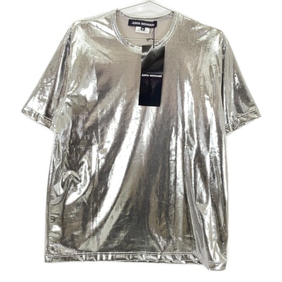 コムデギャルソンジュンヤワタナベ JO-T015 24年製 シルバー メタリック Tシャツ M