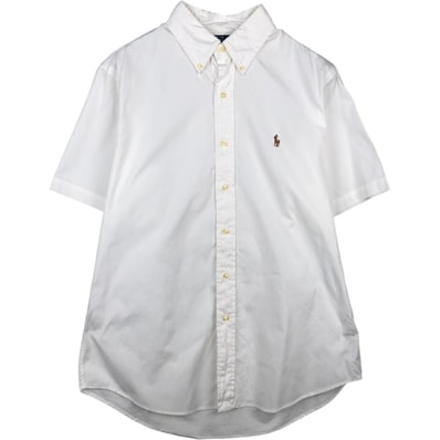 古着 ラルフローレン Ralph Lauren CUSTOM FIT 半袖 ボタンダウンシャツ メンズL相当/eaa641052