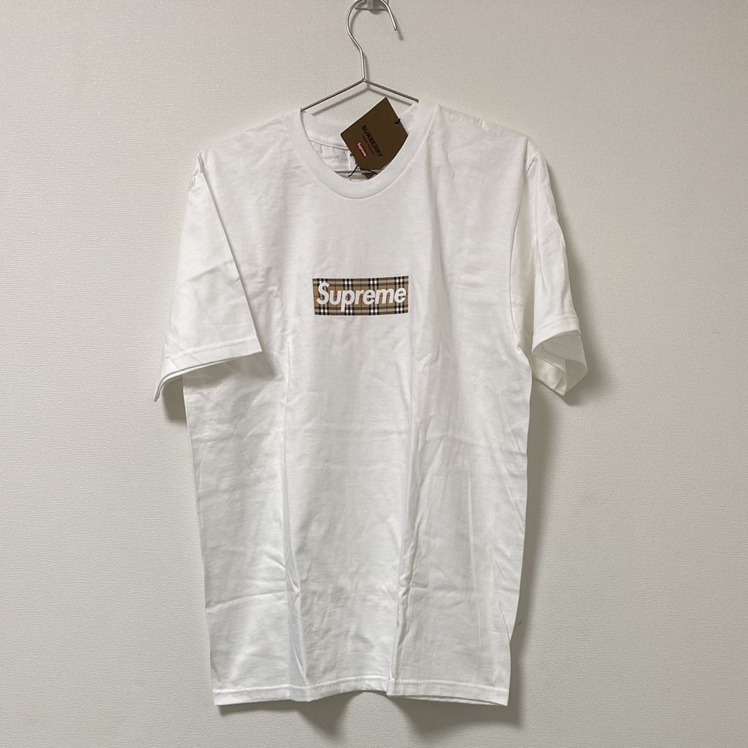 Supreme / Burberry Box Logo Tee "White"