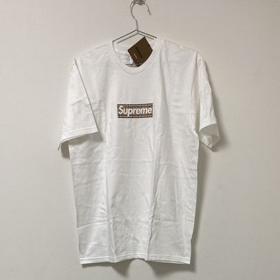 Supreme / Burberry Box Logo Tee "White"
