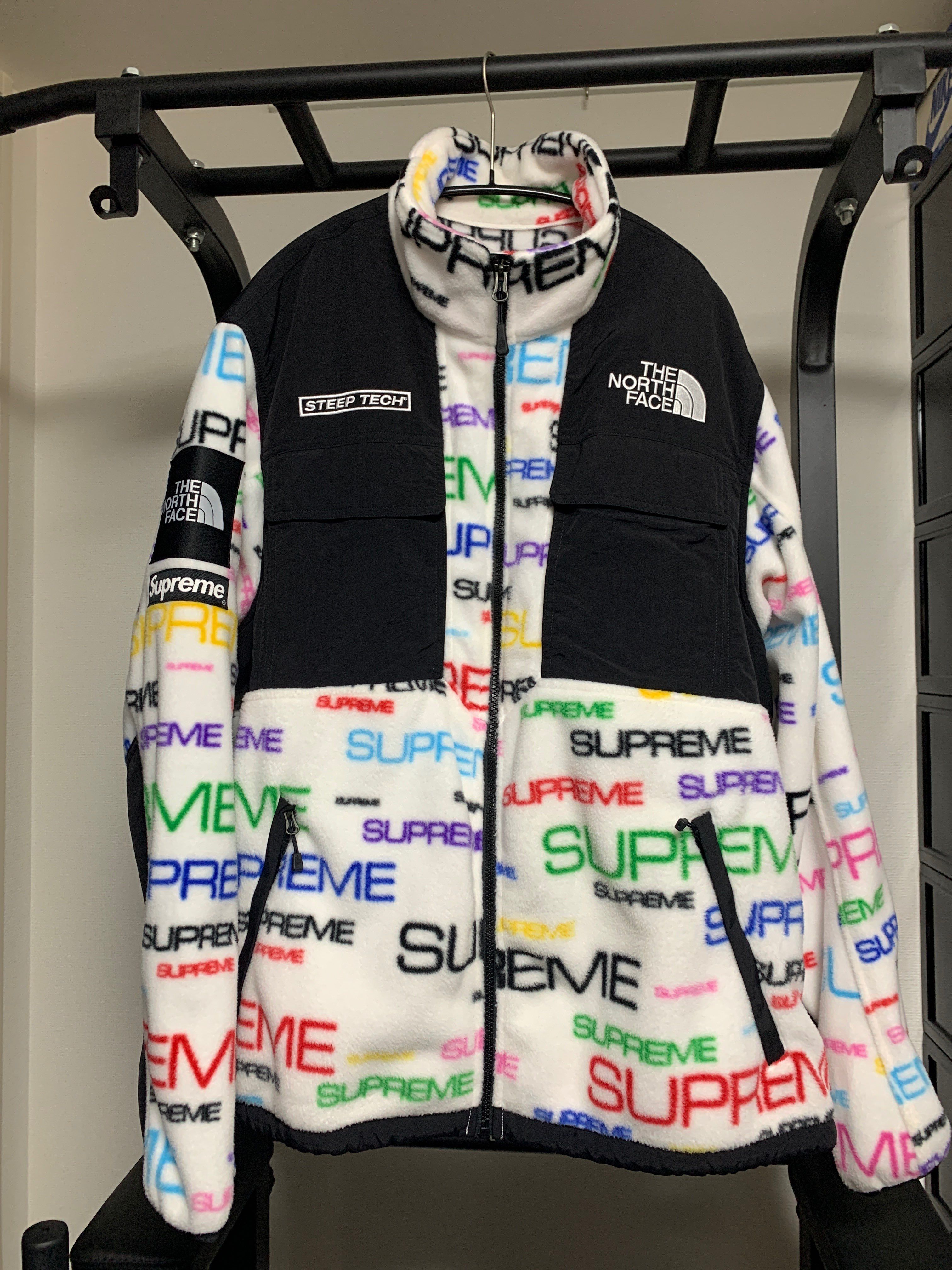 Supreme x The North Face Steep Tech Fleece Jacket "White"