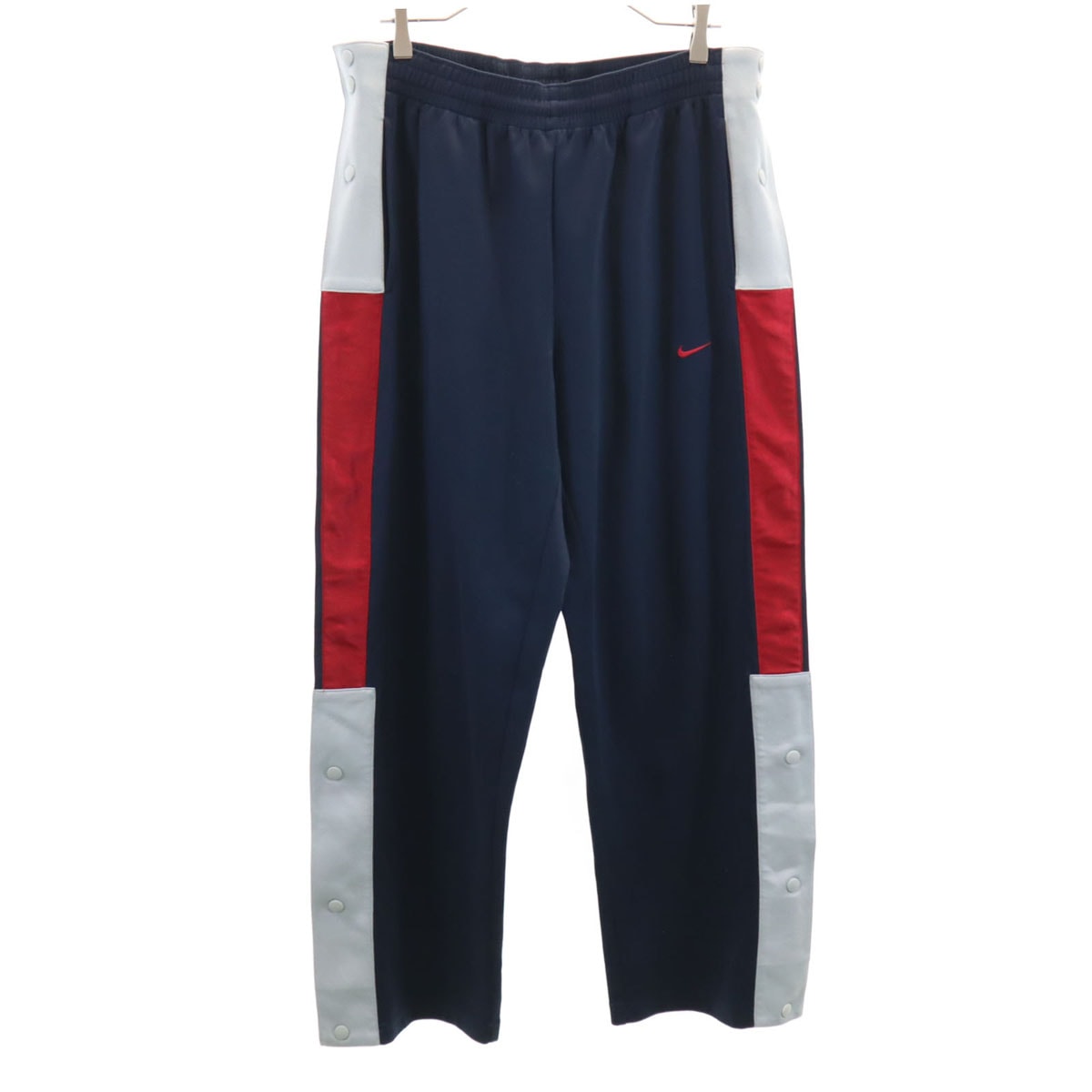 NIKE ナイキ トラックパンツ M ネイビー サイドボタン