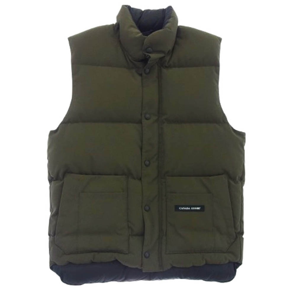 CANADA GOOSE カナダグース ダウンジャケット 4131JM WINDSOR VEST ウィンザー ダウン ベスト カーキ系 S【中古】