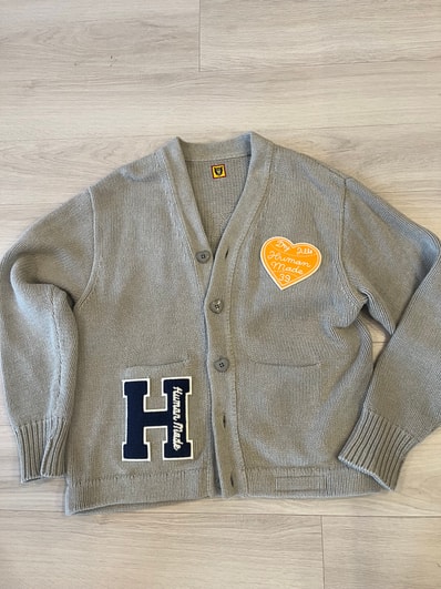 HUMAN MADE Low Gauge Knit Cardigan "Gray"
